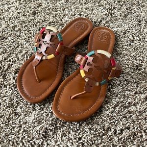 Tory Burch Miller Embroidered Sandals